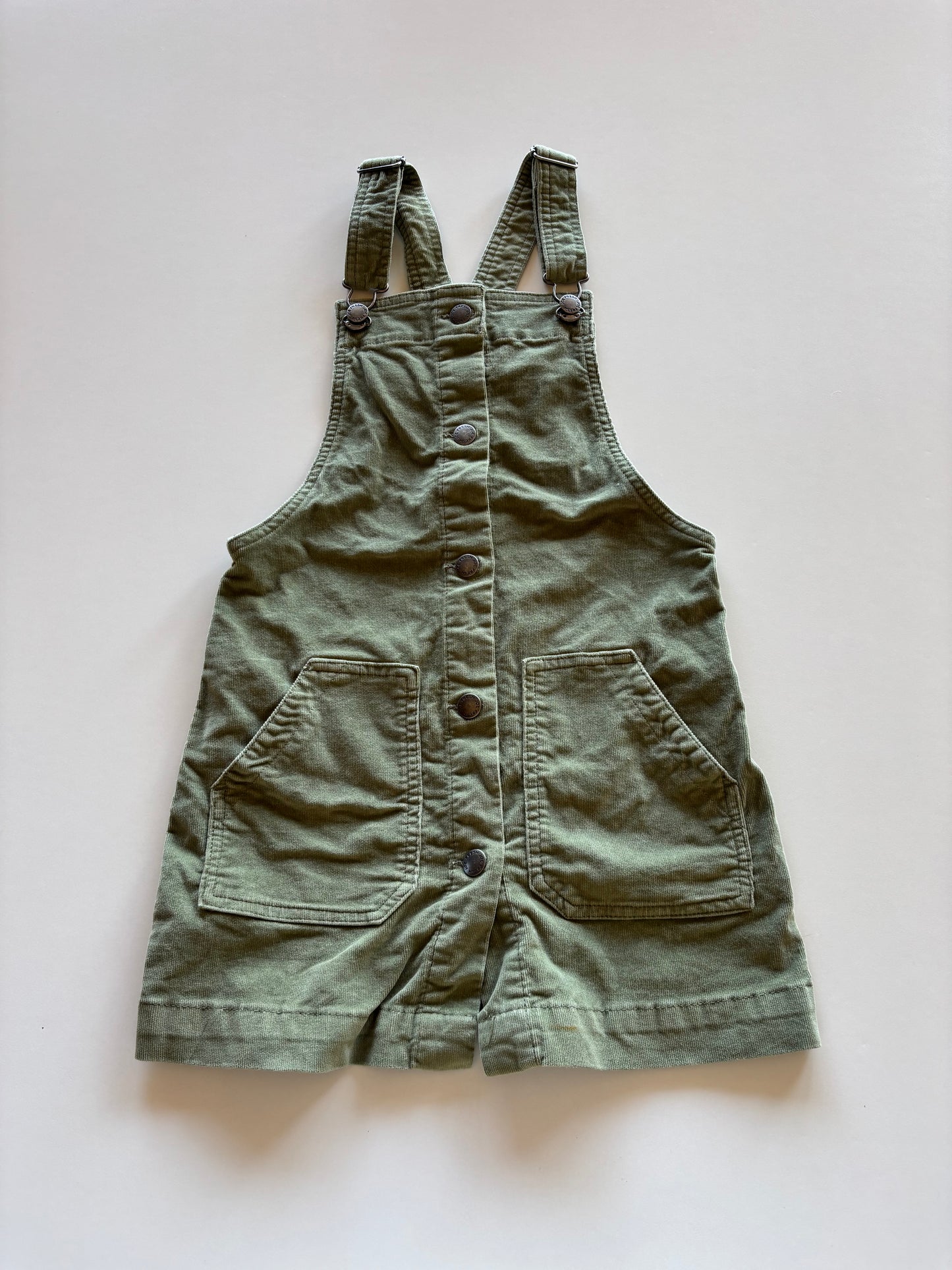 Sage Corduroy Overall Skirt