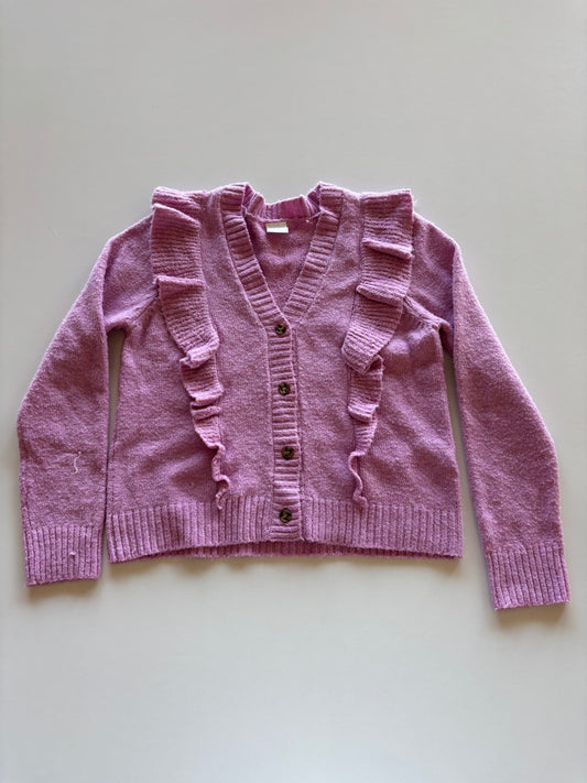 Purple Button Up Cardigan