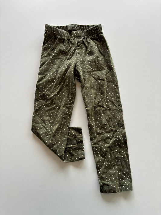 Olive Polka Dot Leggings