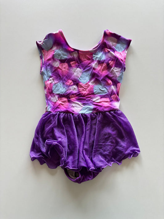 Pink & Purple Skirted Bodysuit
