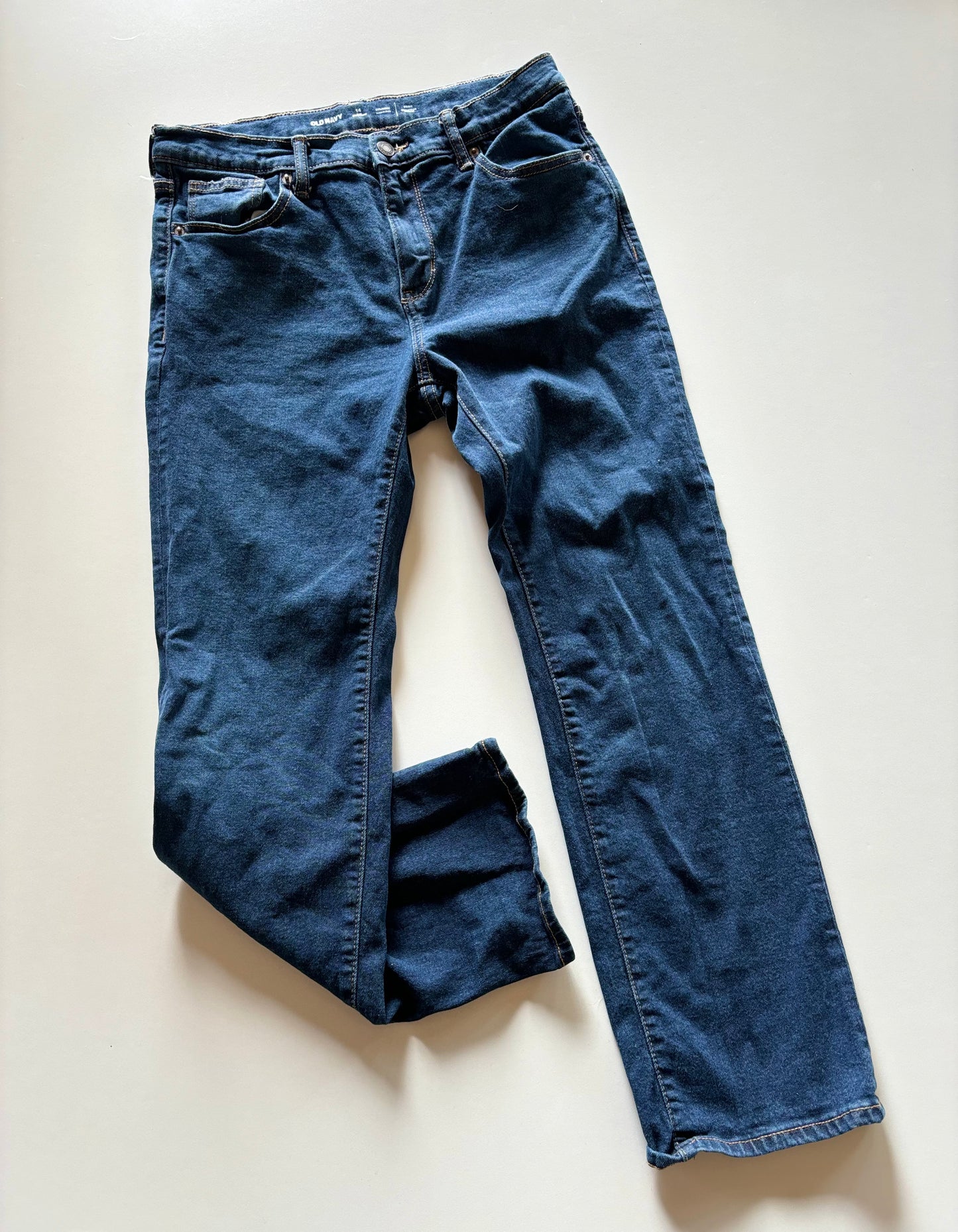 Dark Wash Straight Denim