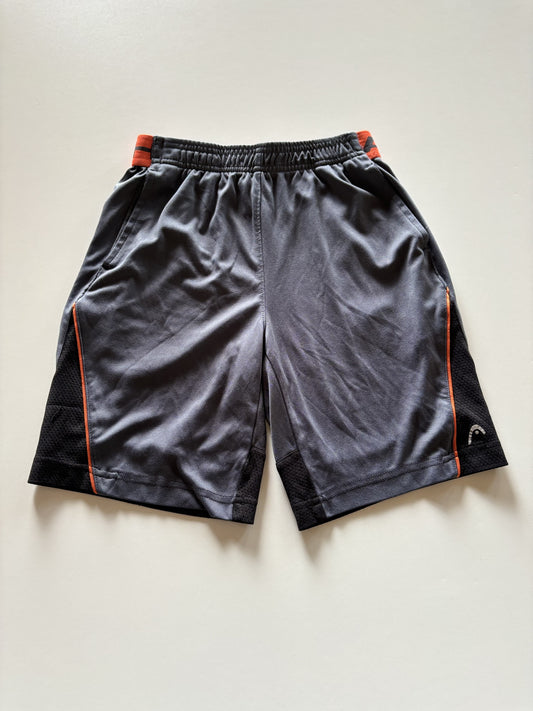 Grey, Black, & Orange Athletic Shorts