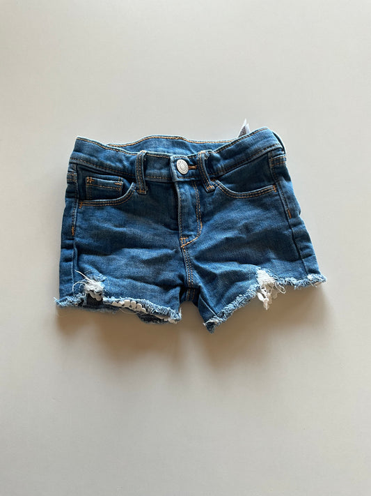 Distressed Denim Shorts