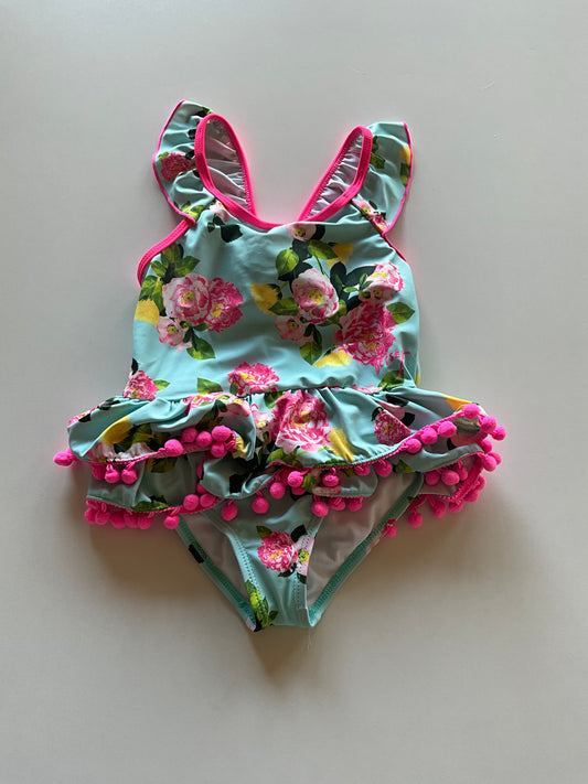 Floral Swim Suit with Tutu