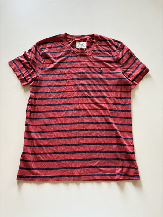 Red & Navy Striped Tee