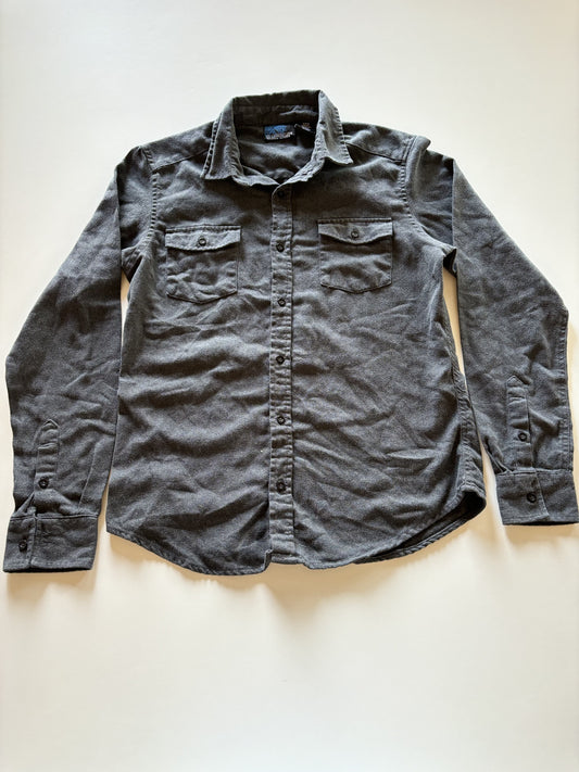 Charcoal Flannel Button Up