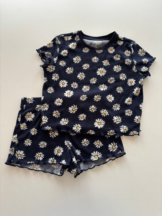 2pc Navy Daisy Set