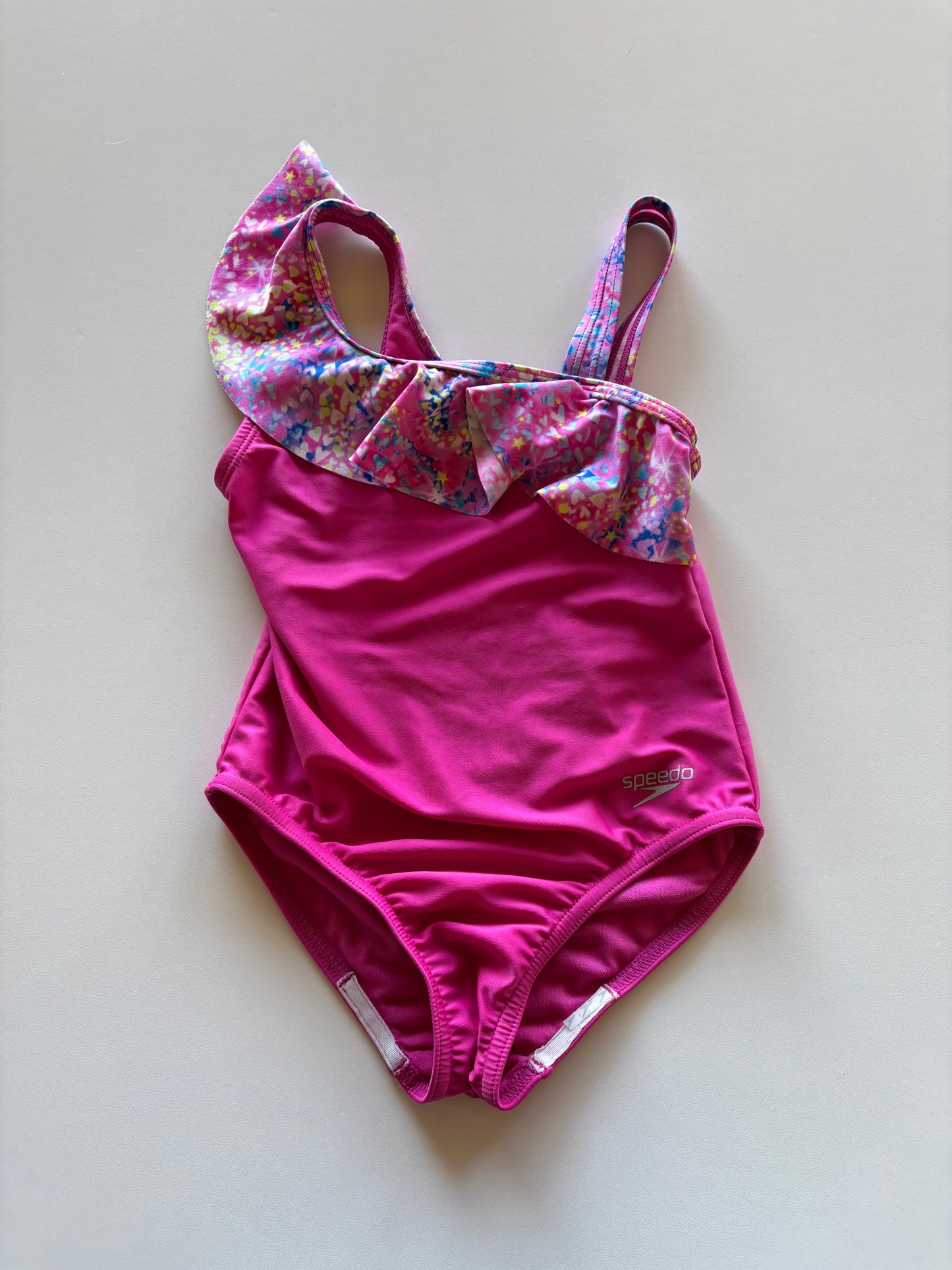 Pink Asymmetrical Bathing Suit