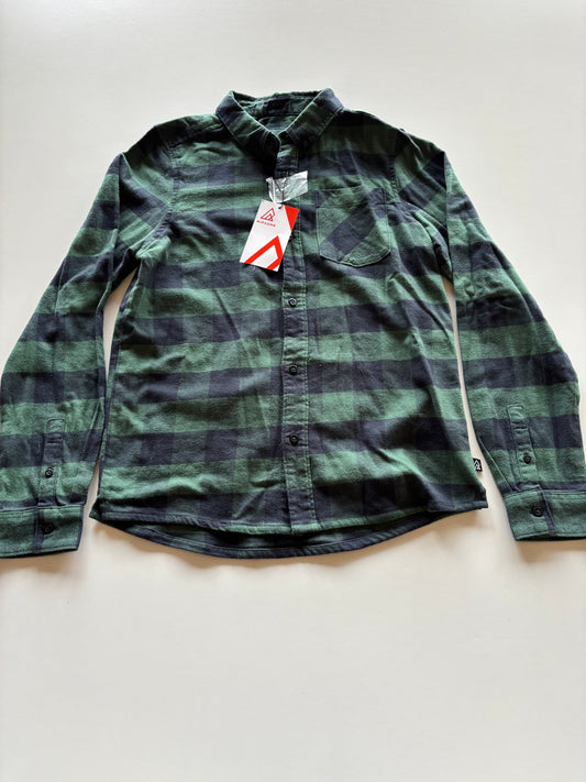 BNWT Navy & Green Plaid Flannel Shirt