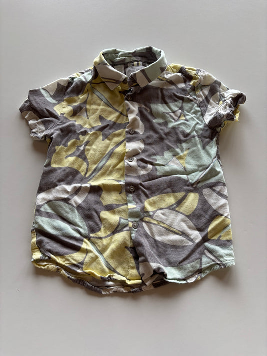 Pastel Hawaiian Button Up Tee