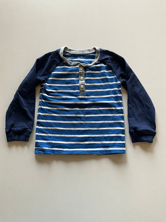 Blue Striped Henley