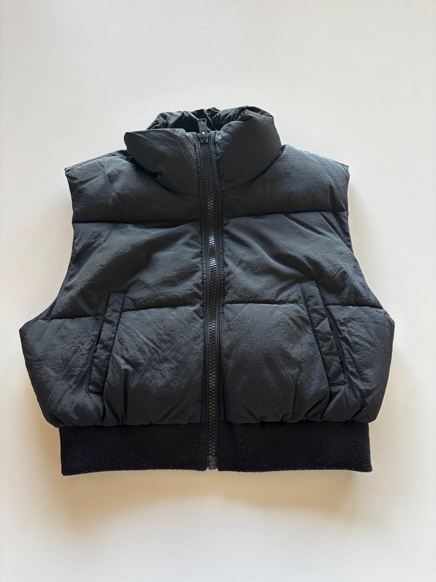 Black Mini Puff Vest