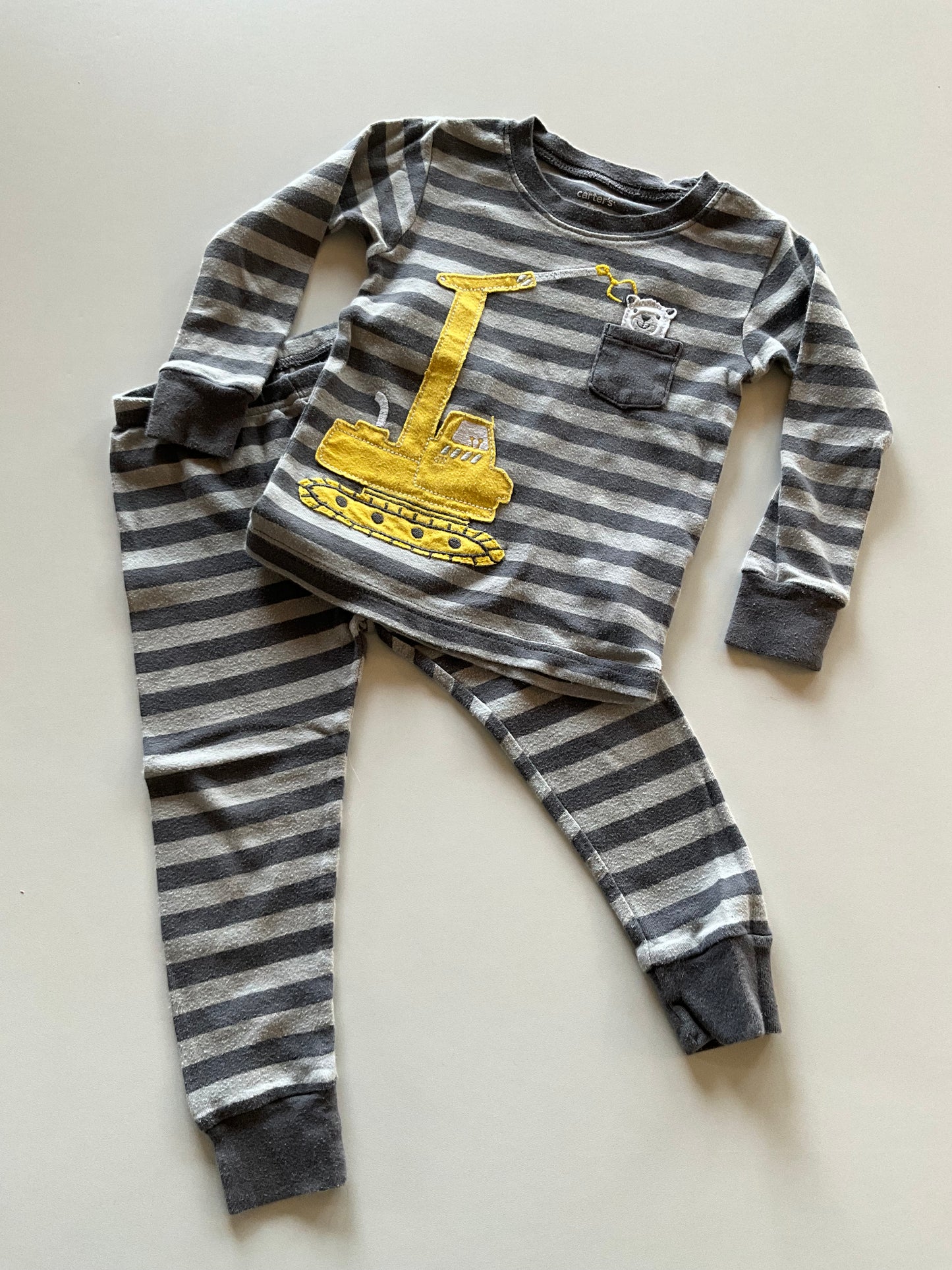 Striped Construction Pajamas
