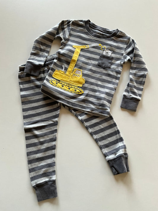 Striped Construction Pajamas