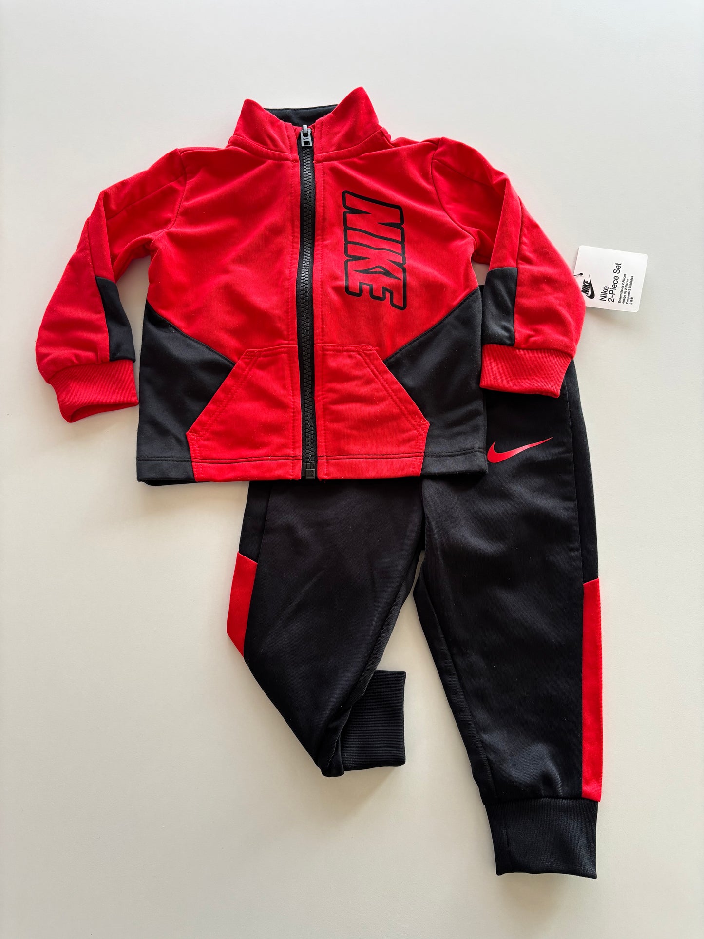 2pc Red Nike Leisure Suit