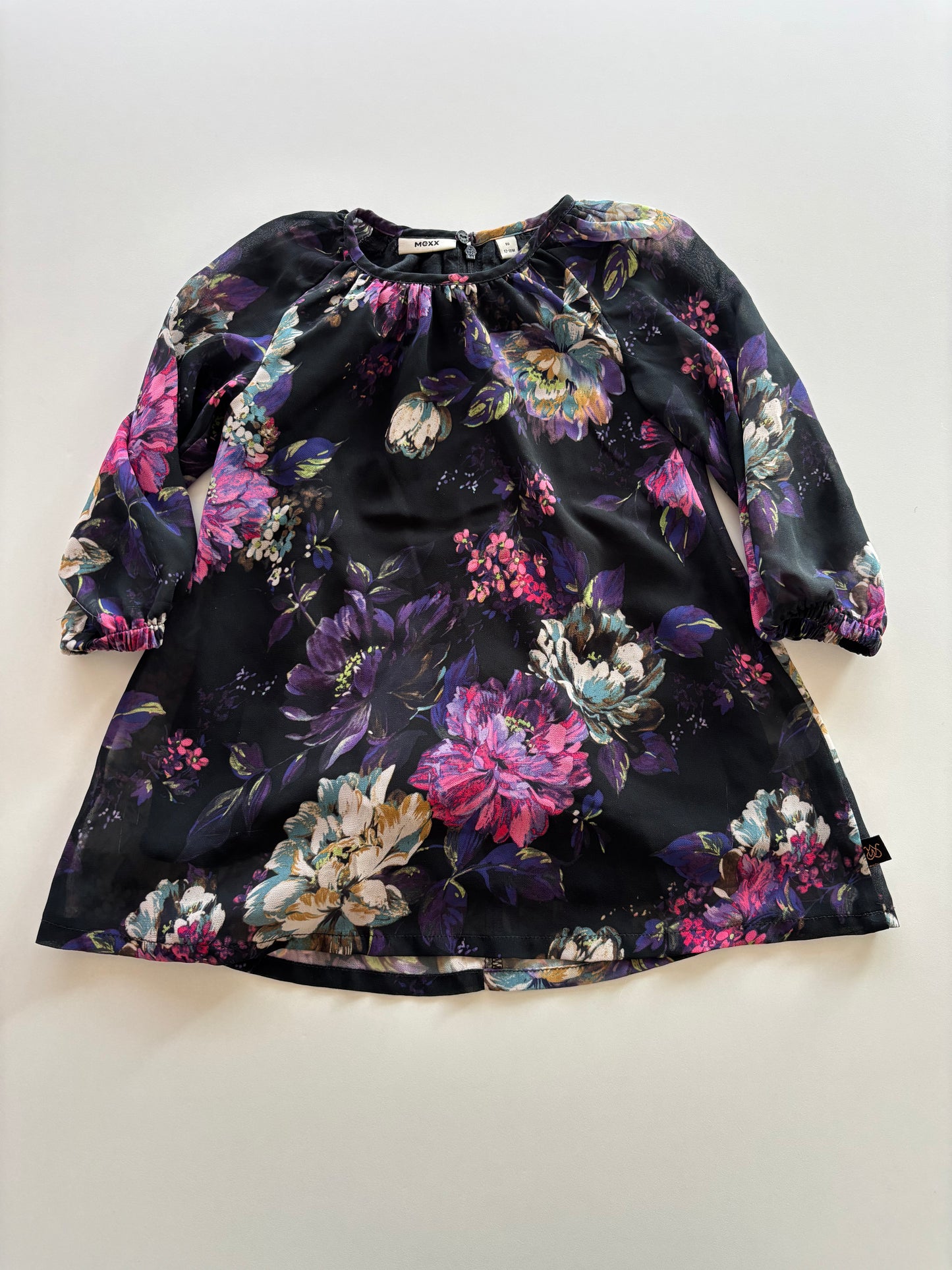 Jewel Tone Floral Dress