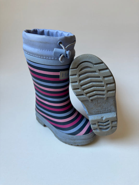 Striped Rain Boots