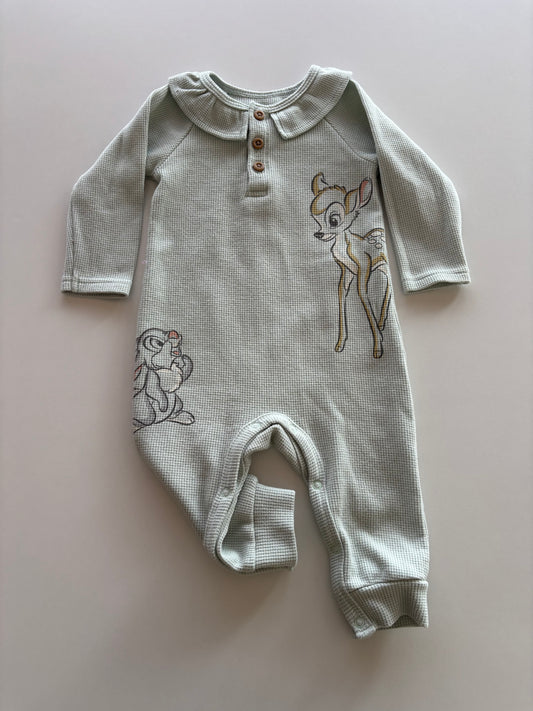Mint Waffle Bambi Romper