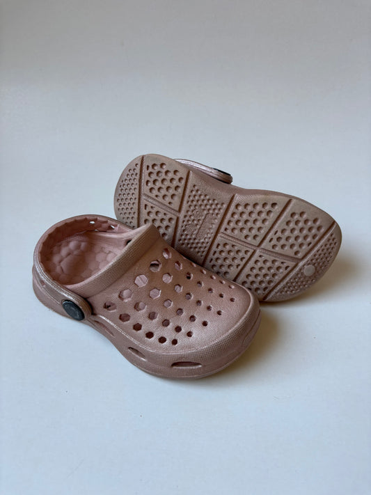 Rose Gold Foam Clogs
