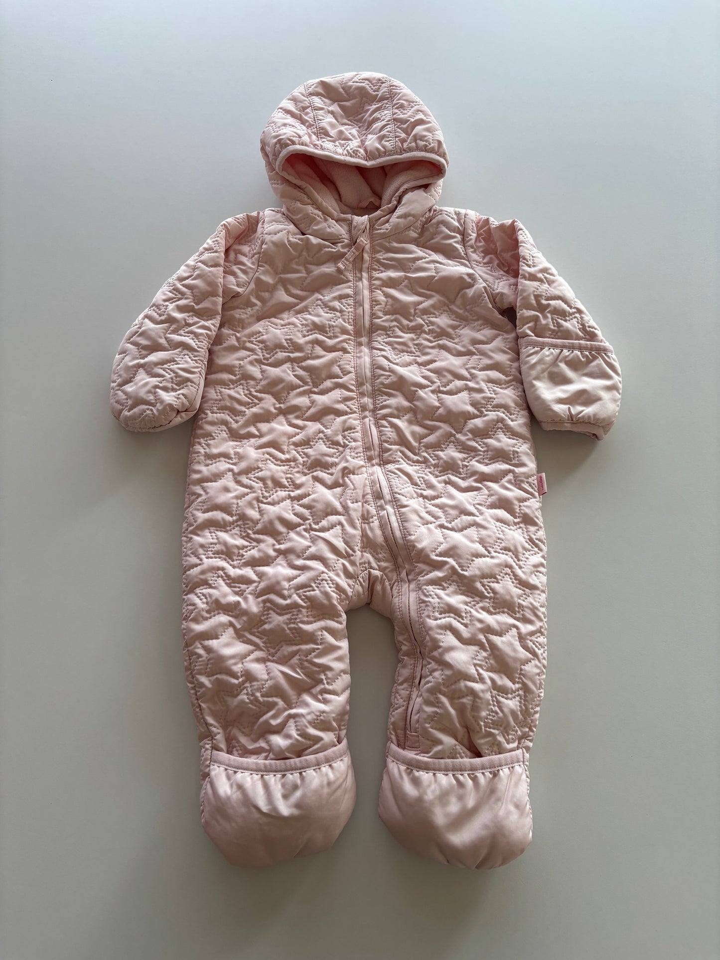 Light Pink Embroidered Stars Outdoor Suit