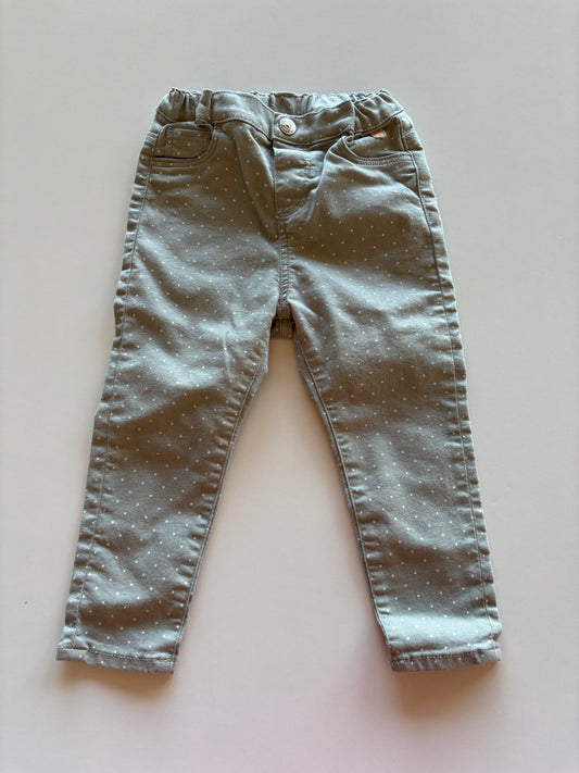 Grey Polka Dot Jeans