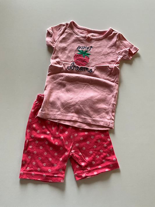 2pc Strawberry Pajamas