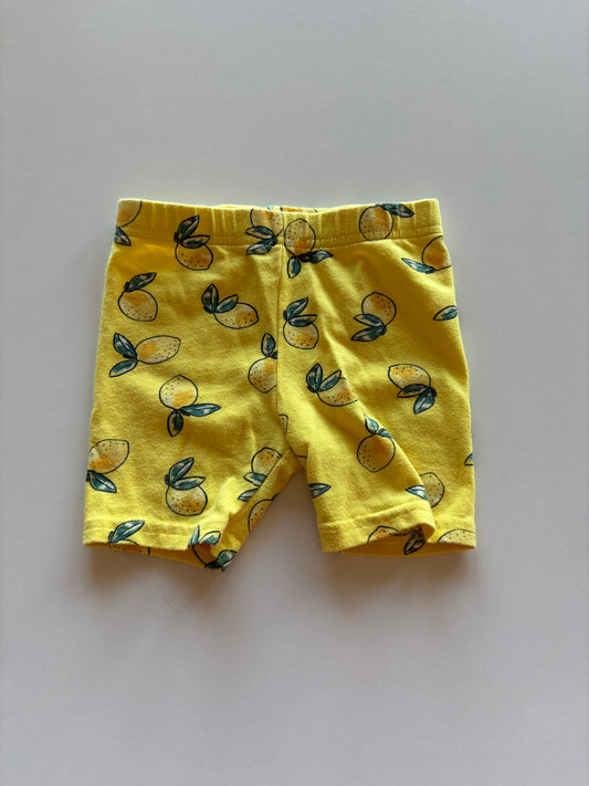 Yellow Lemon Biker Shorts