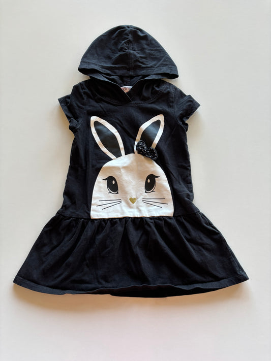 Black & White Hooded Bunny Dress