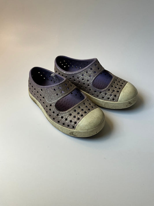 Sparkly Purple native Shoes - size C8