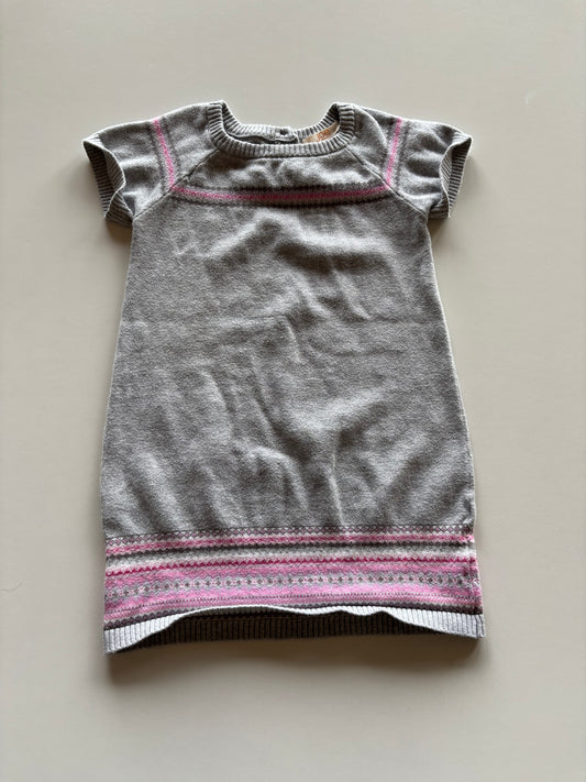 Grey & Pink Fairisle Dress