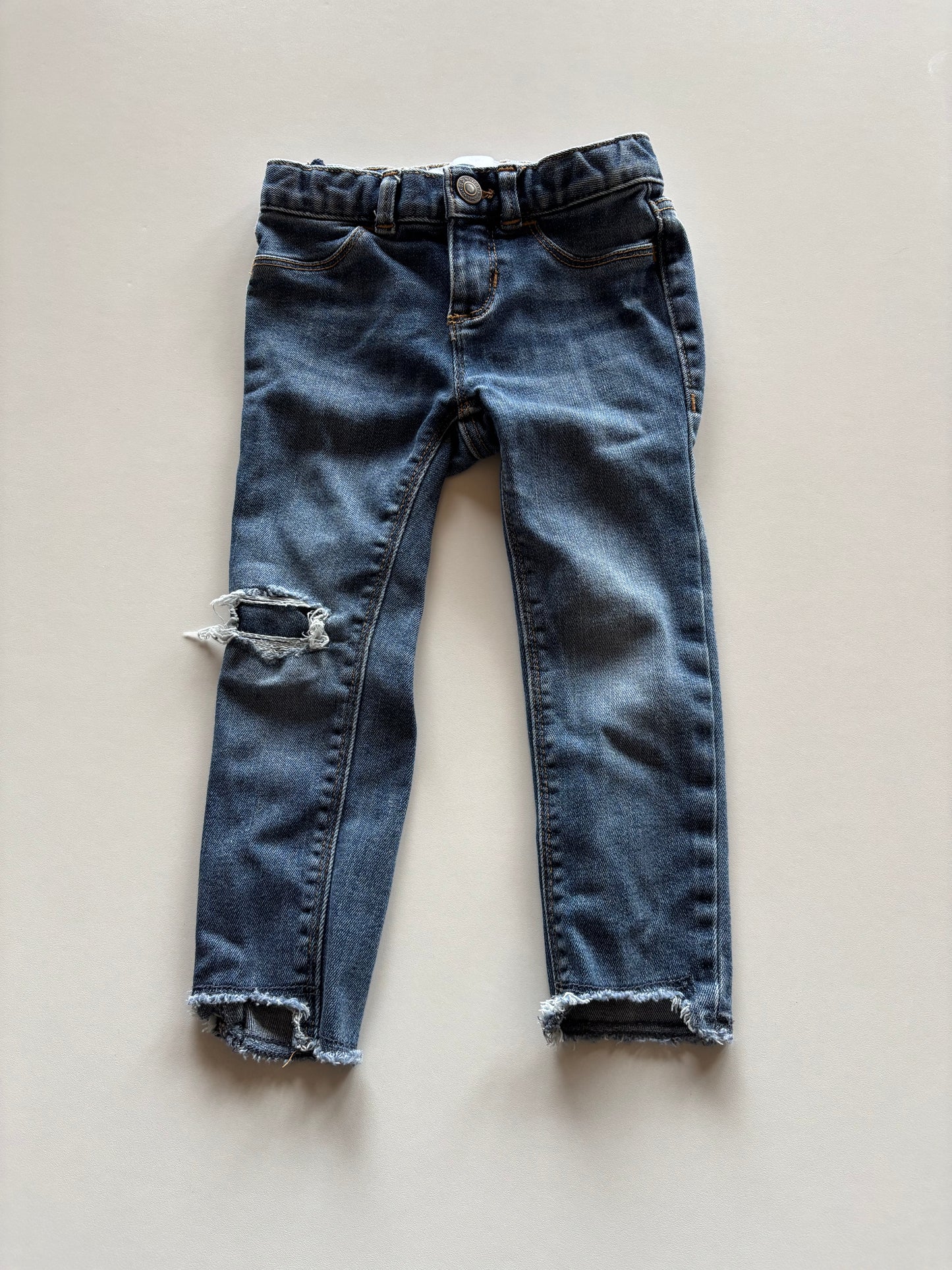 Reinforced Distressed Denim