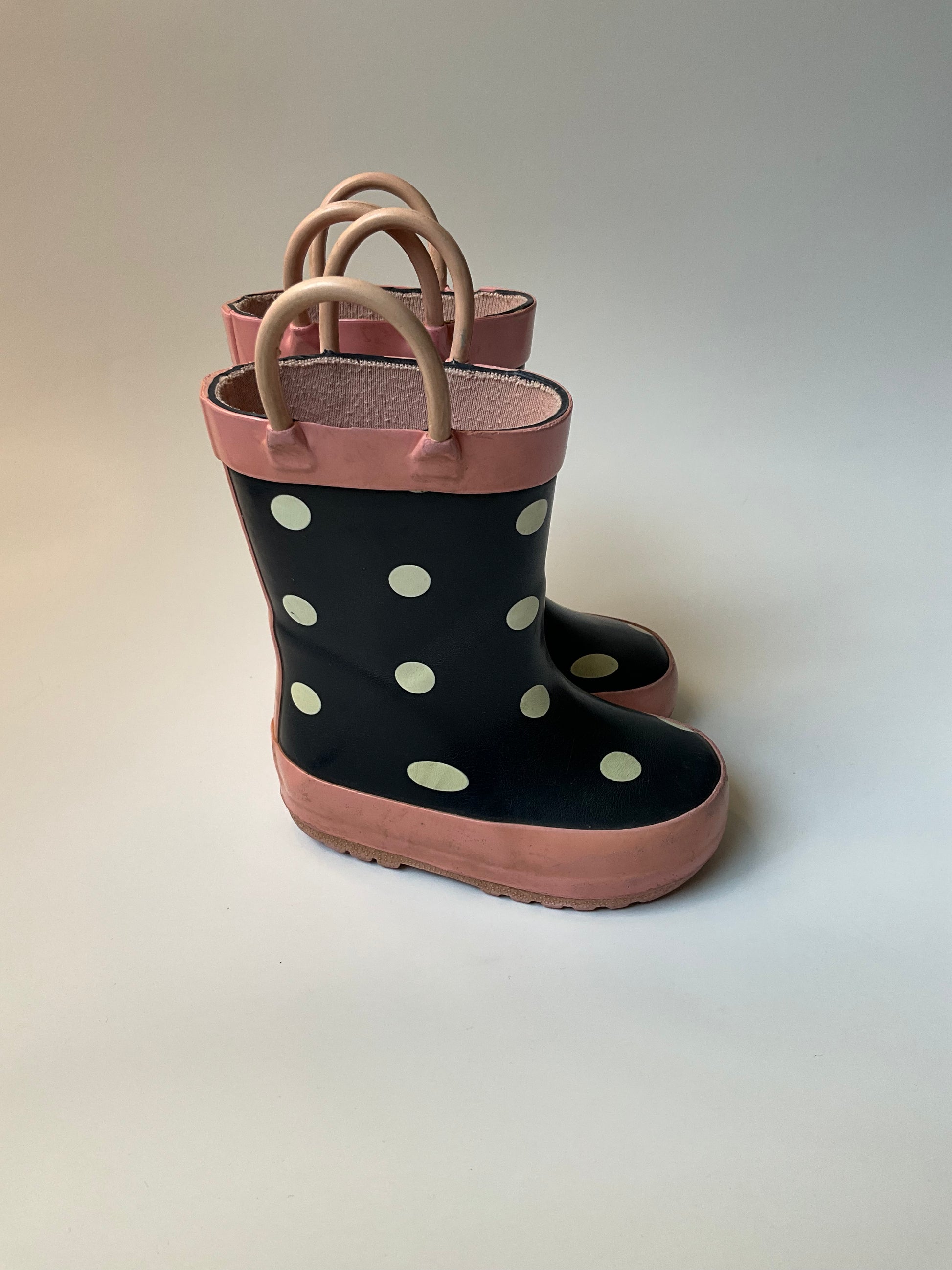 Polka dot rain boots sales