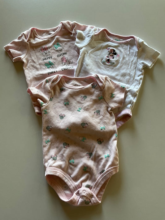 3 Disney Minnie Onesies