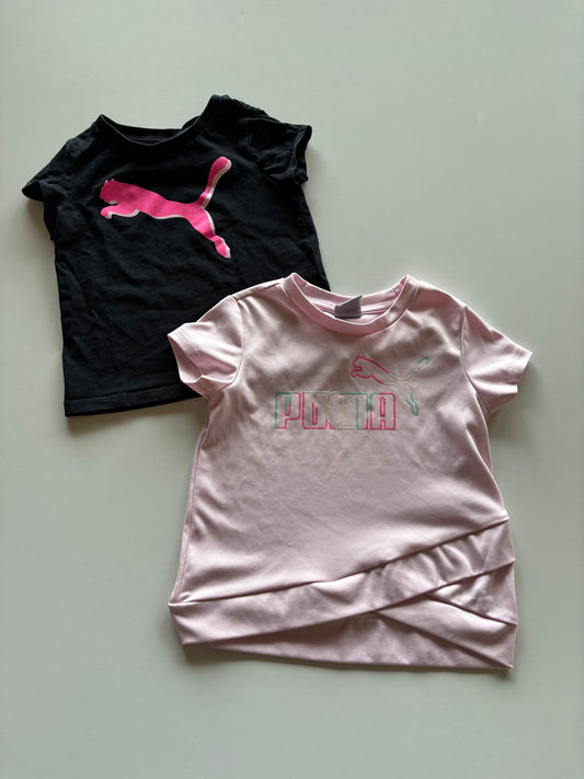 2pc Black & Pink Puma Tees