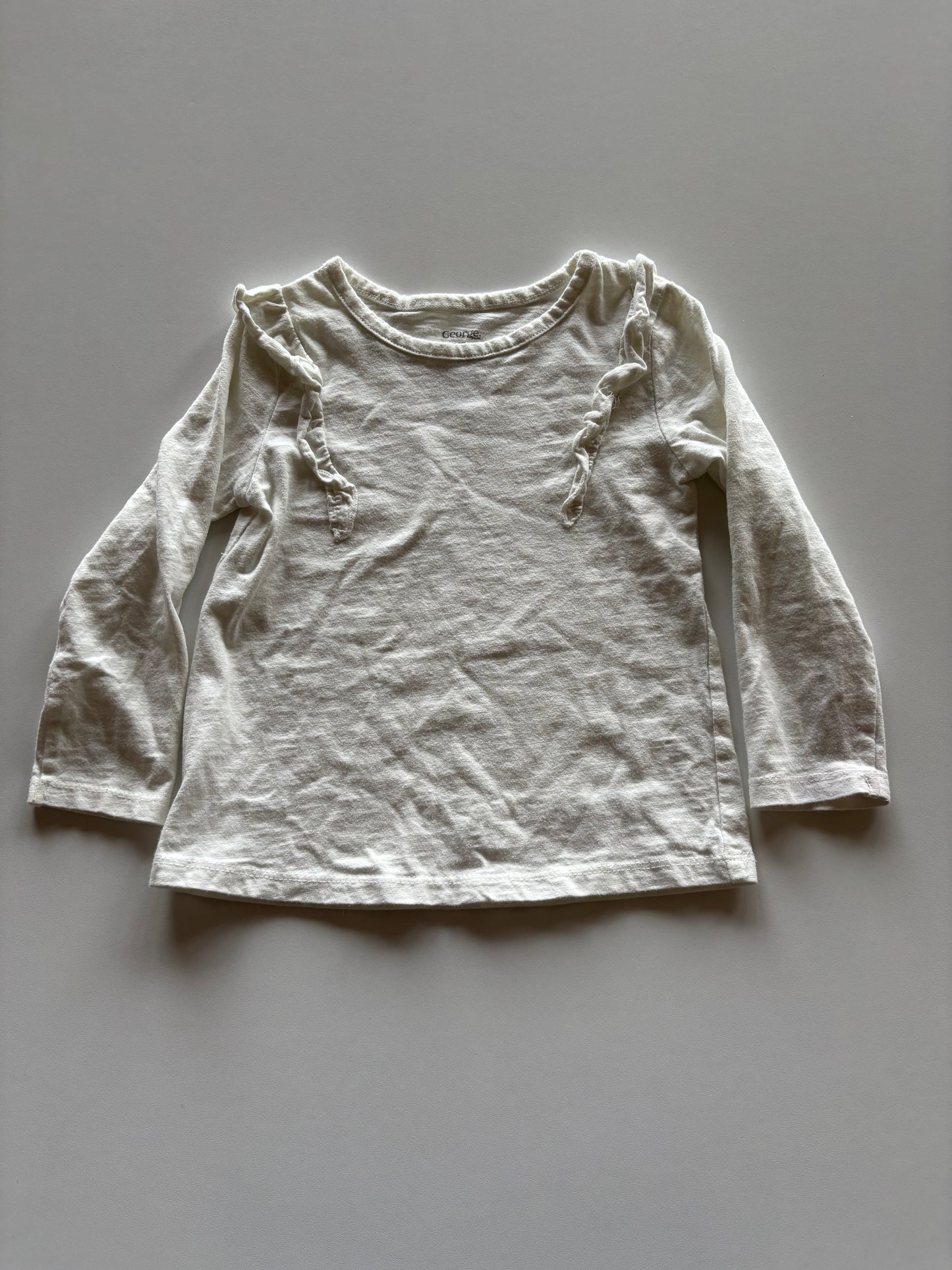 Ivory Ruffle Shirt