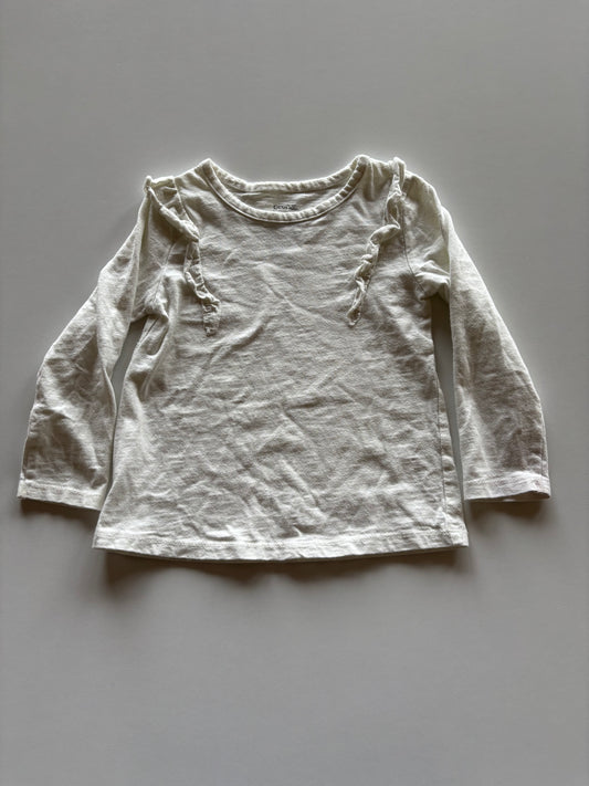 Ivory Ruffle Shirt