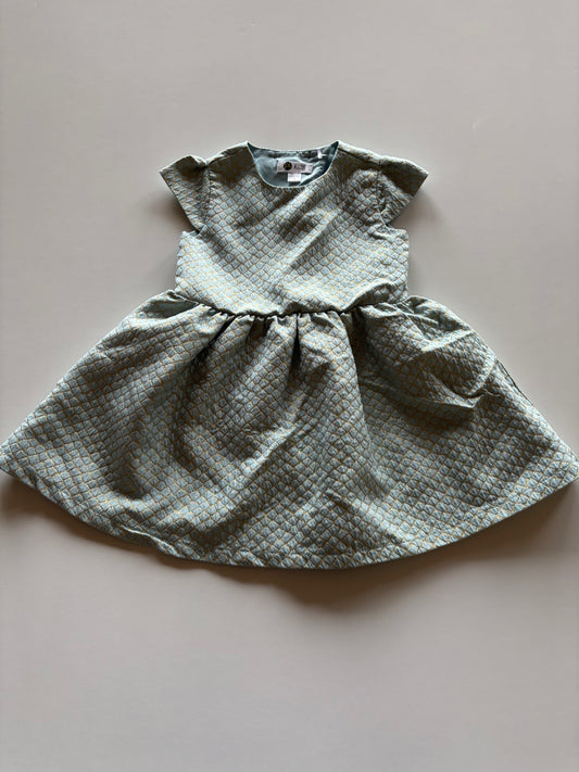 Blue & Gold Party Dress