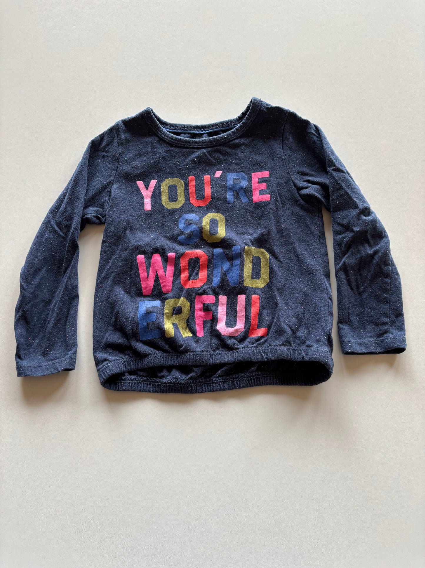 Blue Speckled You're Wonderful Shirt