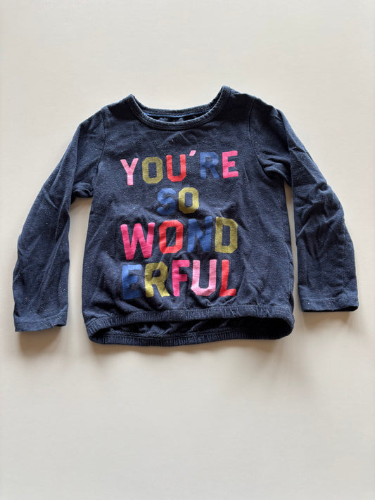 Blue Speckled You're Wonderful Shirt