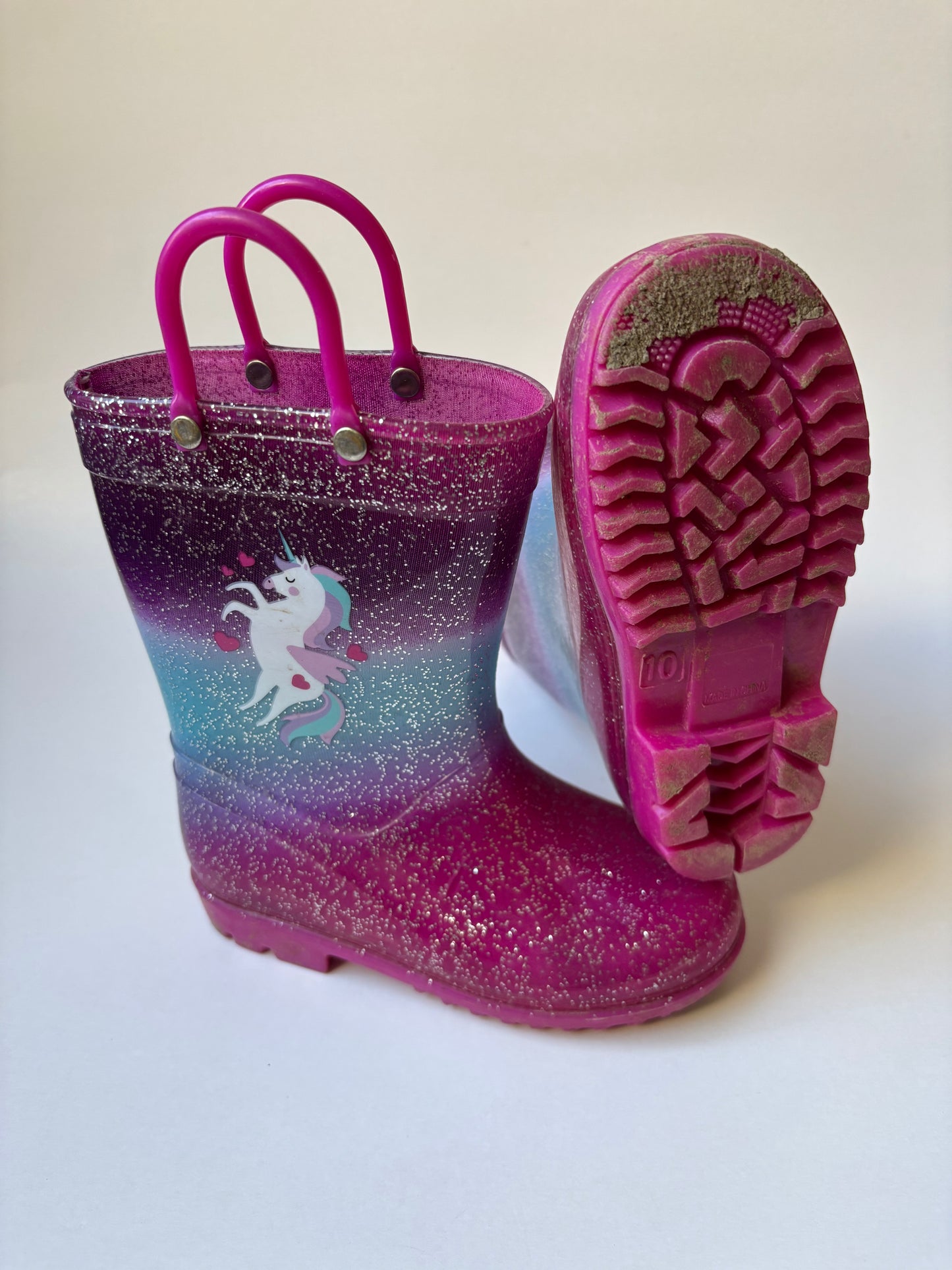 Sparkly Unicorn Rain Boots