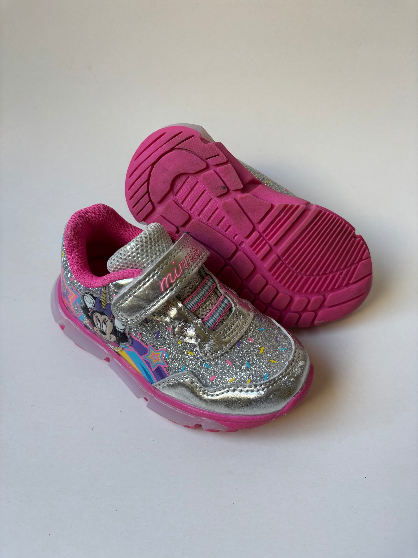 Shiny Silver Minnie Runners
