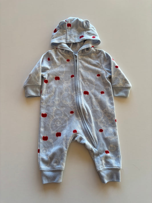Fleece Hooded Bear Romper