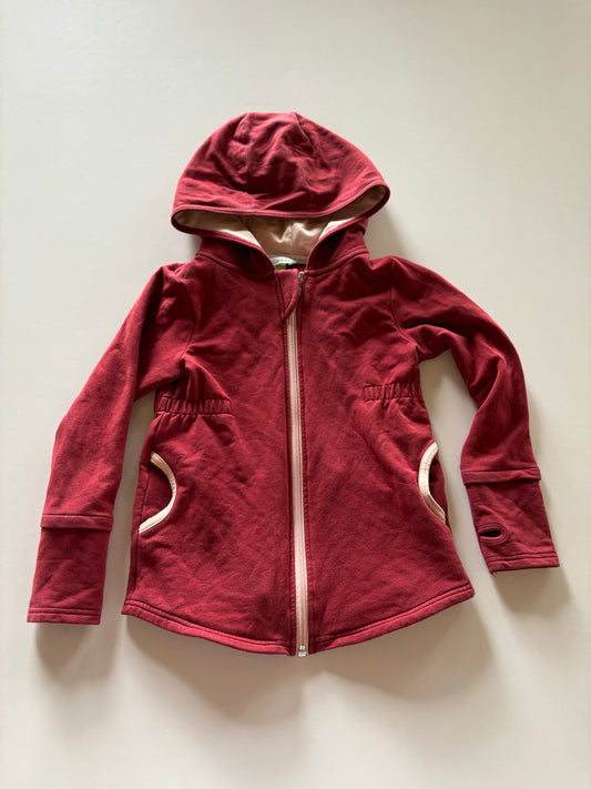 Burgundy Zip Up Hoodie