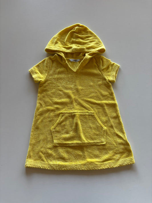 Yellow Terry Beach Cover Up