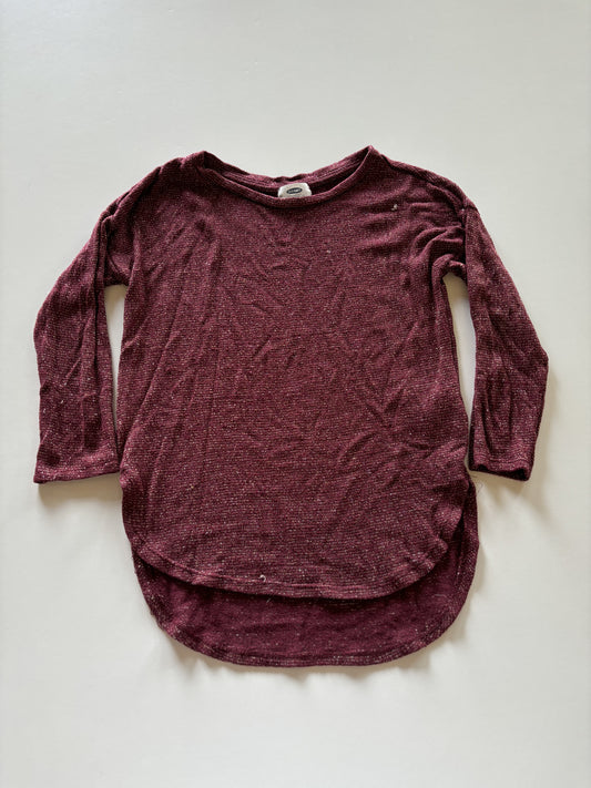 Burgundy & Shiny Gold Shirt
