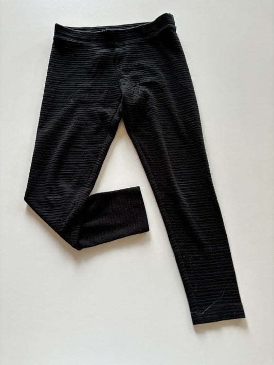 Black Ribbed Leggings