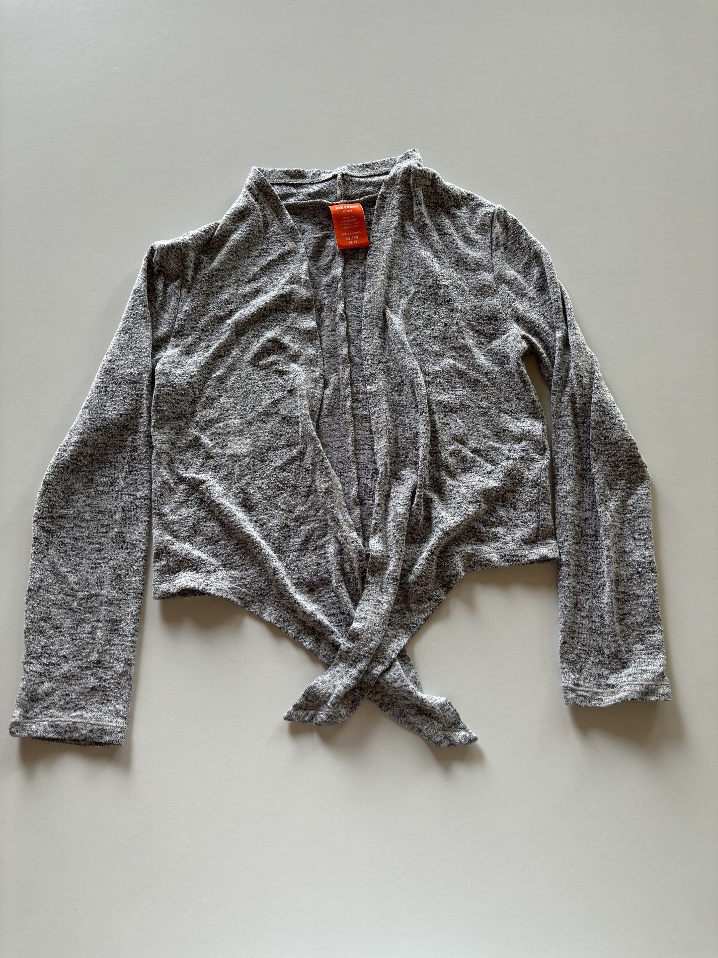 Grey Melange Cardigan