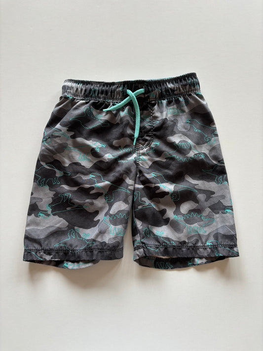 Grey Camo Dino Swim Shorts