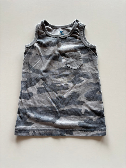 Grey Camo Pocket Tank Top