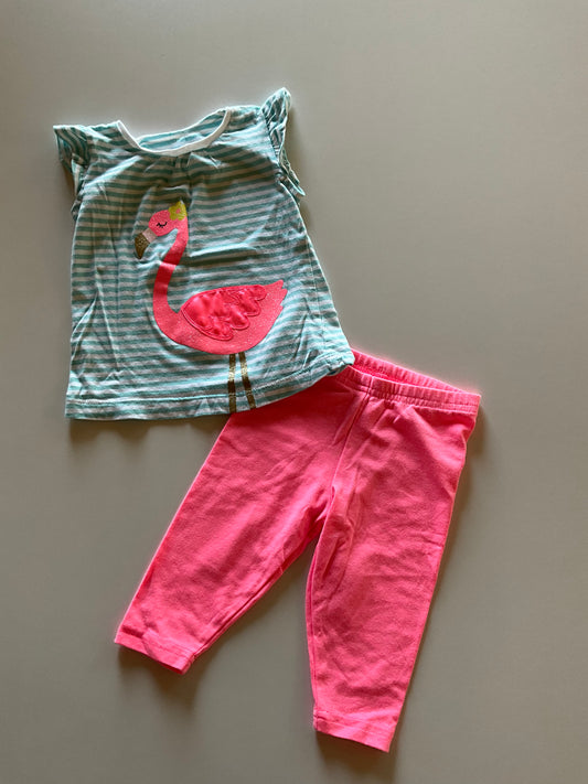 2pc Flamingo Set